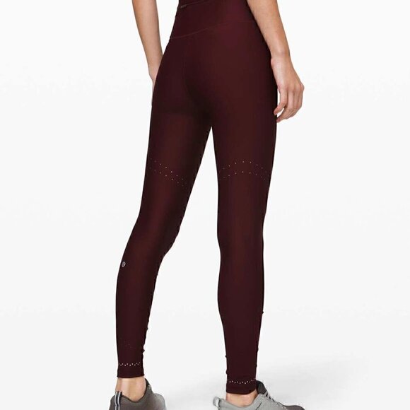 Lululemon Red Zoned In Tight - Size 4 - Picture 3 of 7